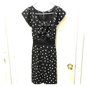Express Retro Polka Dot Dress